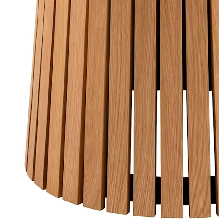 Stół okrągły Gimmar dąb z lamelową podstawą 120 cm