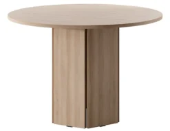 Stół okrągły Hexa 110 cm Dąb Lindberg