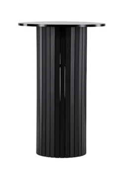 Stolik barowy Hydrown średnica 70 cm dąb czarny