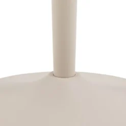Stolik barowy Roshly średnica 80 cm trawertyn ceramiczny blat z metalową podstawą