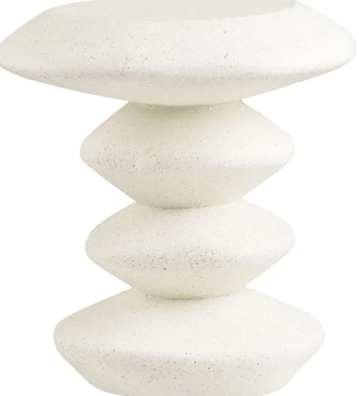 Stolik boczny Blackburn okrągły 36 cm biały