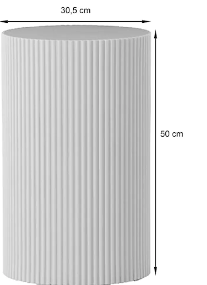 Stolik boczny Lenox okrągły 31 cm miętowy