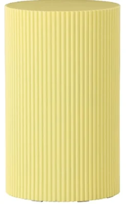 Stolik boczny Lenox okrągły 31 cm żółty