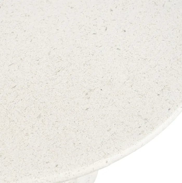 Stolik boczny Newtown okrągły 40 cm biały