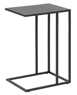 Stolik boczny Seaford metalowy 43x35 cm czarny