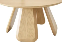 Stolik kawowy Affitly okrągły 80 cm dąb naturalny fornir