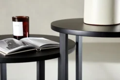 Stolik kawowy Culary okrągły średnica 50 cm czarny