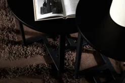 Stolik kawowy Culary okrągły średnica 50 cm czarny