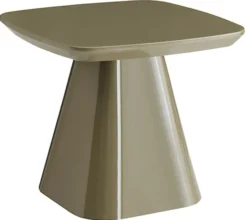 Stolik kawowy Floone 60x60 cm oliwkowy wysoki połysk