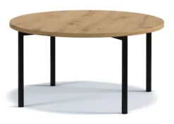 Stolik kawowy Kortala okrągły 80 cm dąb artisan