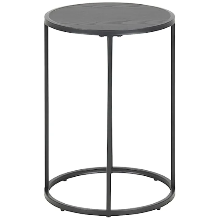 Stolik kawowy Krapina o średnicy 40 cm czarny