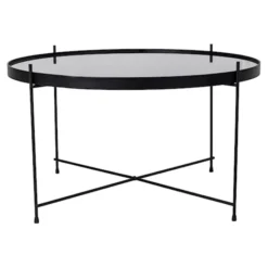 Stolik kawowy Marcolino średnica 70 cm czarny