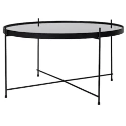 Stolik kawowy Marcolino średnica 70 cm czarny