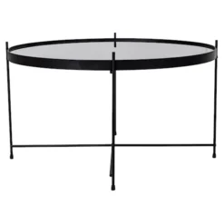 Stolik kawowy Marcolino średnica 70 cm czarny