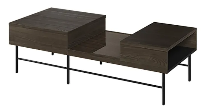 Stolik kawowy Piemonte 134x60 cm Jesion portland/czarny