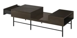 Stolik kawowy Piemonte 134x60 cm Jesion portland/czarny