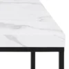 Stolik kawowy Pillys 110x55 cm biały marmur