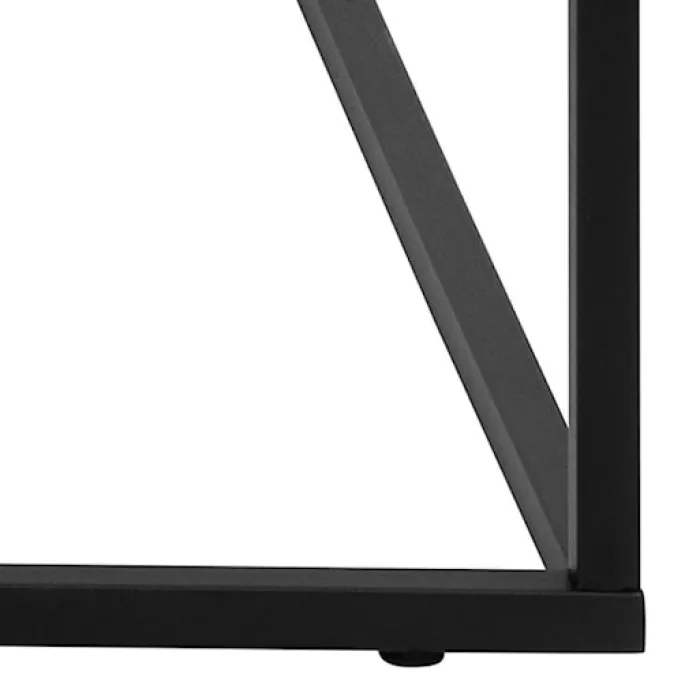 Stolik kawowy Pillys 110x55 cm cm czarny marmur