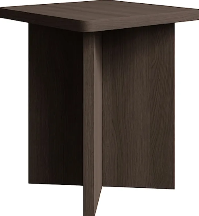 Stolik kawowy Qubeo kwadratowy 42 cm jesion prestige bronze