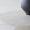 Stolik kawowy Quishly okrągły 80 cm szarobeżowy