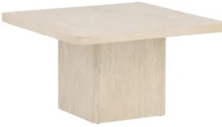Stolik kawowy Qvart kwadratowy 80 cm trawertyn