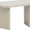 Stolik kawowy Ritony 70x45 cm beżowy ze szklanym blatem