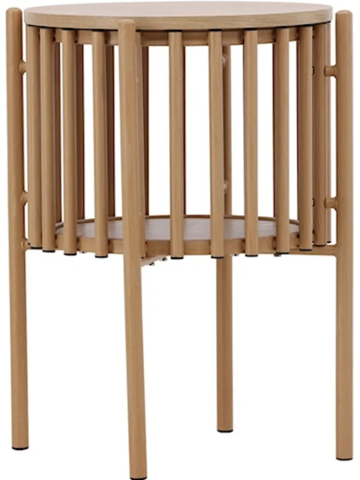 Stolik kawowy Rubbo okrągły 45 cm jasne drewno