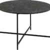 Stolik kawowy Shility 70x70 cm czarny marmur