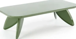Stolik kawowy Soraya 120x60 cm zielony lakierowany