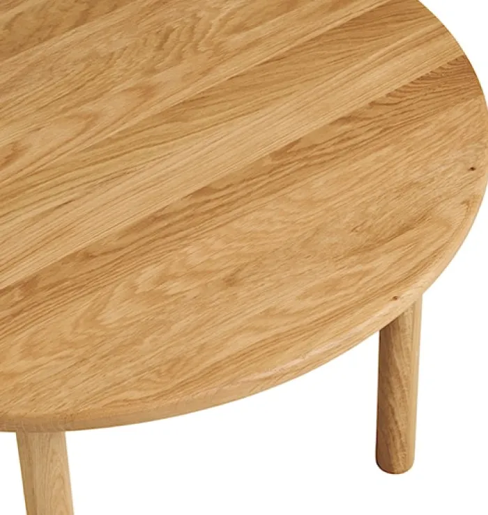 Stolik kawowy Terizes okrągły 70 cm dąb naturalny