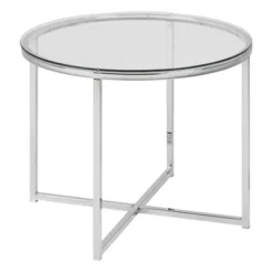 Stolik kawowy Udbina szklany średnica 55 cm