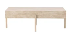 Stolik kawowy Vadholmen 126x82 cm bielony