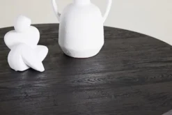 Stolik kawowy Veyla okrągły 80 cm dąb czarny