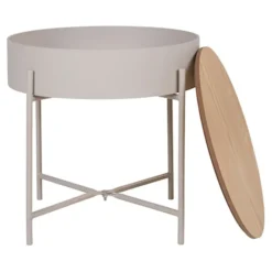 Stolik kawowy Winderhe 40 cm melamina na stalowej podstawie