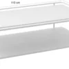 Stolik kawowy Yuba 55x110 cm z półką kremowy