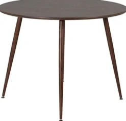 Stół Plaza okrągły blat średnica 100 cm orzech