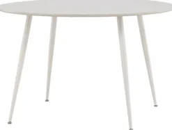 Stół Plaza okrągły blat średnica 120 cm beżowy