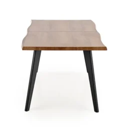 Stół rozkładany Diggory 120-180x80 cm dąb naturalny/czarny