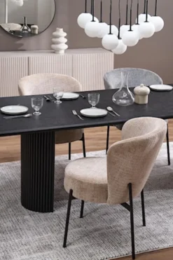 Stół rozkładany do jadalni Tavarro 160-250x90 cm dąb czarny
