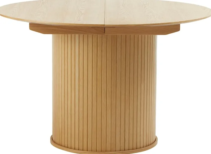Stół rozkładany Gativel 120-167 cm lamele dąb naturalny