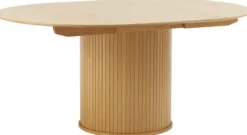 Stół rozkładany Gativel 120-167 cm lamele dąb naturalny