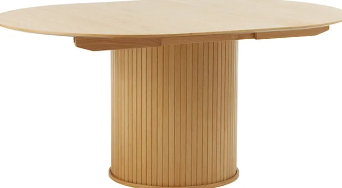 Stół rozkładany Gativel 120-167 cm lamele dąb naturalny