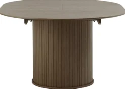 Stół rozkładany Gativel 120-167 cm lamele dąb palony