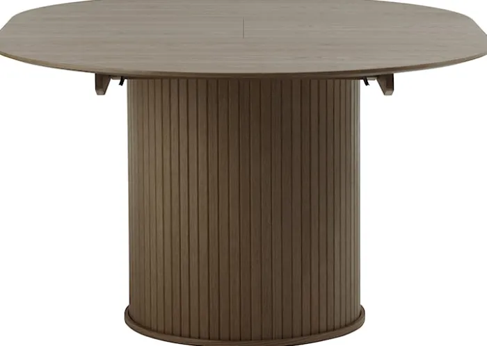 Stół rozkładany Gativel 120-167 cm lamele dąb palony