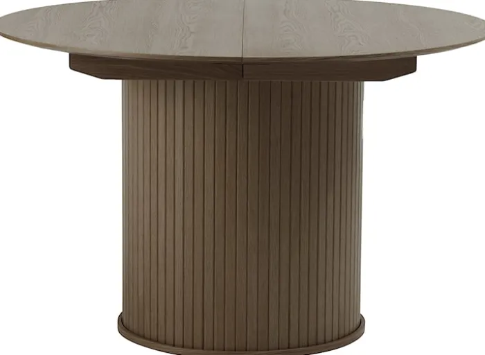 Stół rozkładany Gativel 120-167 cm lamele dąb palony