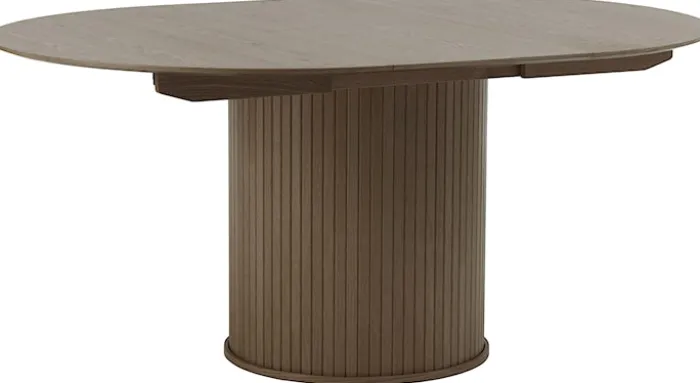 Stół rozkładany Gativel 120-167 cm lamele dąb palony