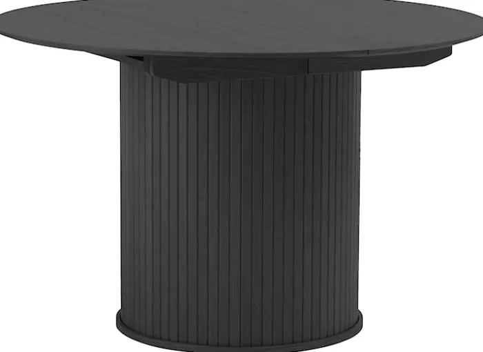 Stół rozkładany Gativel 120-167 cm lamele dąb czarny