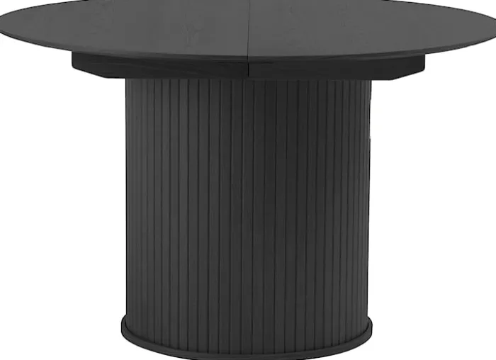 Stół rozkładany Gativel 120-167 cm lamele dąb czarny