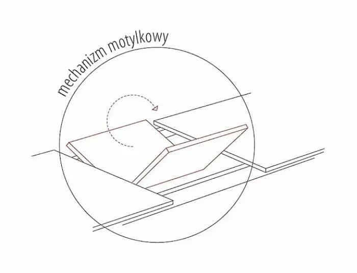 Stół rozkładany Logan 160(200)x90 dąb/ czarny mat