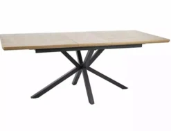 Stół rozkładany Logan 160(200)x90 dąb/ czarny mat